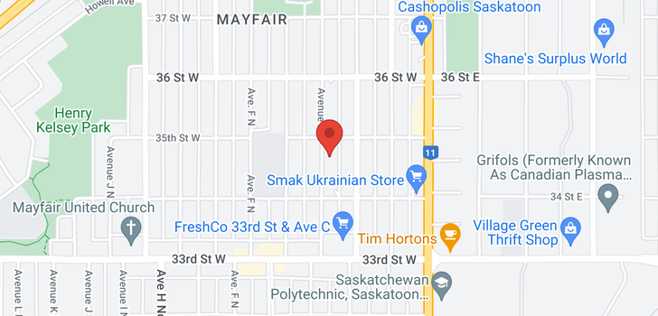 map of 1328 I AVE N